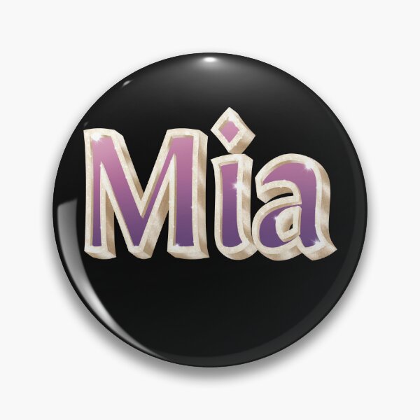 Item preview, Mia Name in Gold, Pink and Purple with a Glam Style designed and sold by AloraDawnEve.