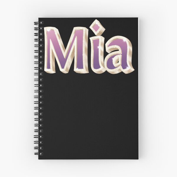 Item preview, Mia Name in Gold, Pink and Purple with a Glam Style designed and sold by AloraDawnEve.