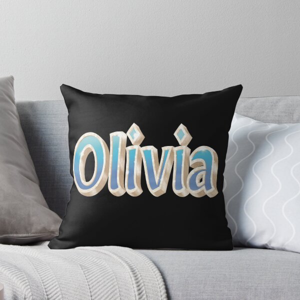 Artikelvorschau, Olivias Name in Blau und Lila im Glamour-Stil entworfen und verkauft von AloraDawnEve.