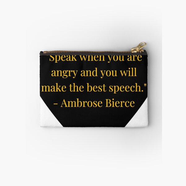 Item preview, Ambrose Bierce Quote – Gold Text Black Heart designed and sold by TheIconSmith.