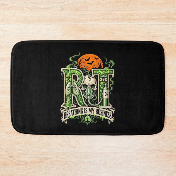 Item preview, Halloween RT Skull Respiratory Therapist Toxic Gothic designed and sold by ClinicalHubs.