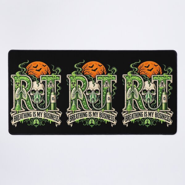 Item preview, Halloween RT Skull Respiratory Therapist Toxic Gothic designed and sold by ClinicalHubs.