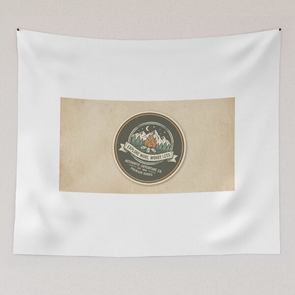 Item preview, Vintage Mountain & Camping Adventure Badge 2 designed and sold by FakePeopleSuck.