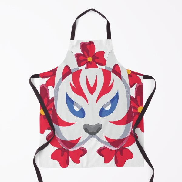 Item preview, Floral Japanese Kitsune Mask Fox Anime Art designed and sold by PIXeez⭐️⭐️⭐️⭐️⭐️.