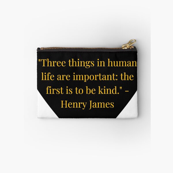 Item preview, Henry James Quote – Gold Text Black Heart designed and sold by TheIconSmith.