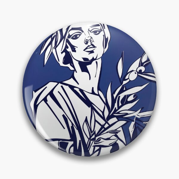 Item preview, Demeter, Greek deity - Blue Abstract Art designed and sold by shadow-bloom.