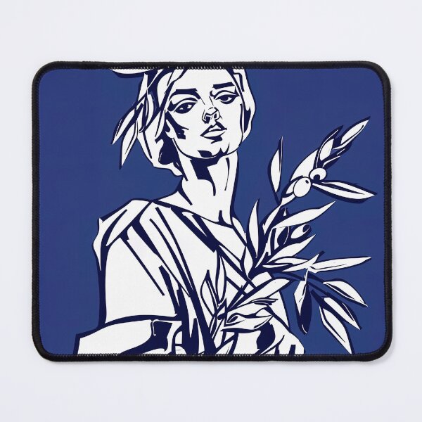 Item preview, Demeter, Greek deity - Blue Abstract Art designed and sold by shadow-bloom.