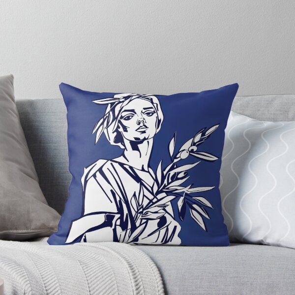 Item preview, Demeter, Greek deity - Blue Abstract Art designed and sold by shadow-bloom.