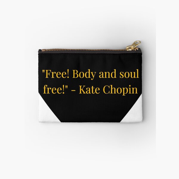 Item preview, Kate Chopin Quote – Gold Text Black Heart designed and sold by TheIconSmith.