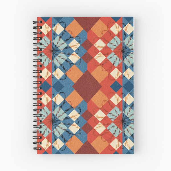 Item preview, Quilt Star Kaleidoscope Red and Blue Folk Art designed and sold by AKateWillett.