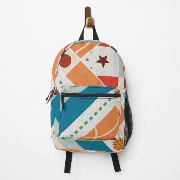 Item preview, Folk Art Quilt Star Medallion Orange and Teal designed and sold by AKateWillett.