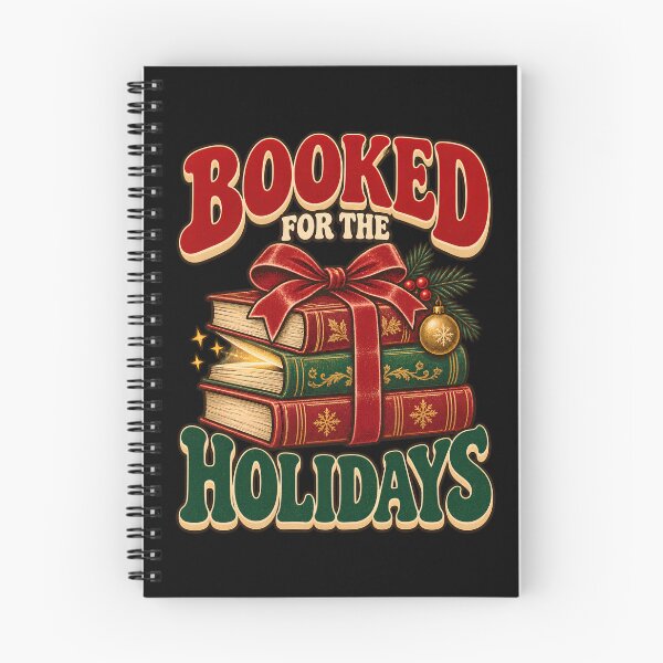 Item preview, Booked for the Holidays – Christmas Book Lover designed and sold by Bawek85Designs.