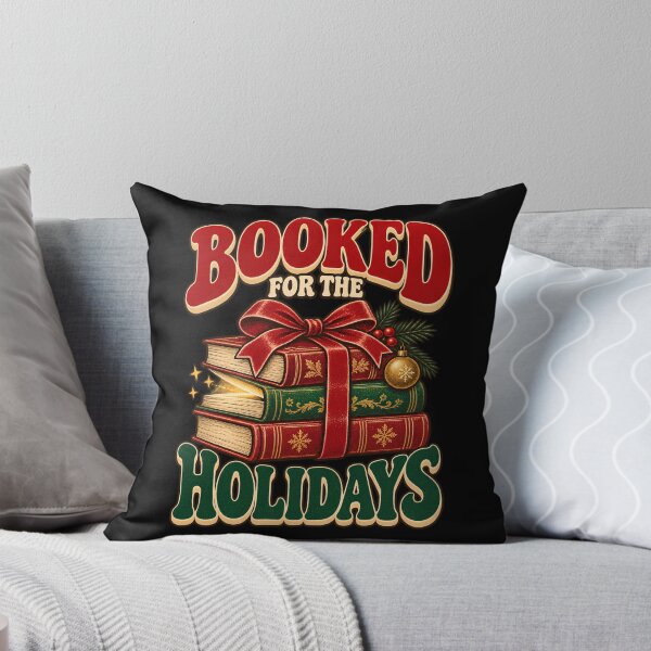 Item preview, Booked for the Holidays – Christmas Book Lover designed and sold by Bawek85Designs.