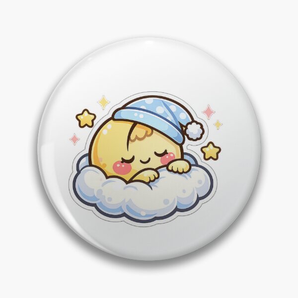 Item preview, Kawaii sleepy moon – Adorable design with pastel cloud and stars designed and sold by Ars Viva.