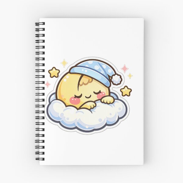 Item preview, Kawaii sleepy moon – Adorable design with pastel cloud and stars designed and sold by Ars Viva.