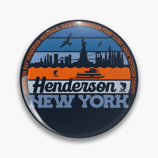Item preview, Henderson New York Sunset Retro Vintage Local Pride Logo designed and sold by CRHPOD20.
