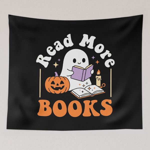 Item preview, Read More Books Cute Reading Ghost designed and sold by MizoX7.