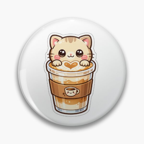Item preview, Kawaii Brown Kitten – Adorable Latte Design with Heart designed and sold by Ars Viva.