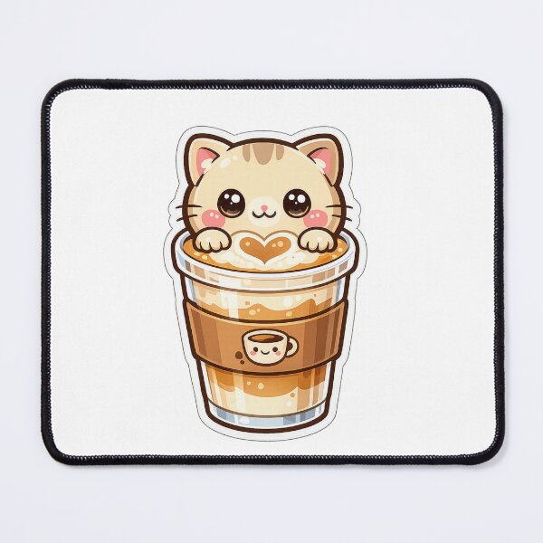 Item preview, Kawaii Brown Kitten – Adorable Latte Design with Heart designed and sold by Ars Viva.
