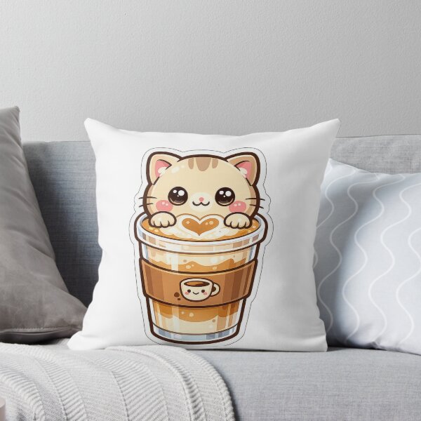 Item preview, Kawaii Brown Kitten – Adorable Latte Design with Heart designed and sold by Ars Viva.