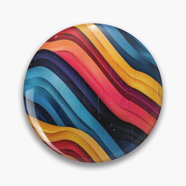 Item preview, Vibrant 3D Wavy Diagonal Stripes Pattern designed and sold by NTGUILTY.