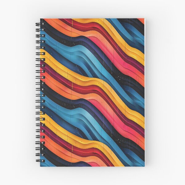 Item preview, Vibrant 3D Wavy Diagonal Stripes Pattern designed and sold by NTGUILTY.