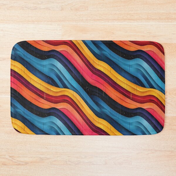 Item preview, Vibrant 3D Wavy Diagonal Stripes Pattern designed and sold by NTGUILTY.