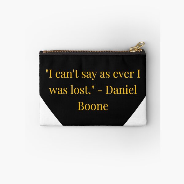 Item preview, Daniel Boone Quote – Gold Text Black Heart designed and sold by TheIconSmith.