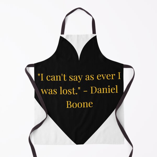 Item preview, Daniel Boone Quote – Gold Text Black Heart designed and sold by TheIconSmith.