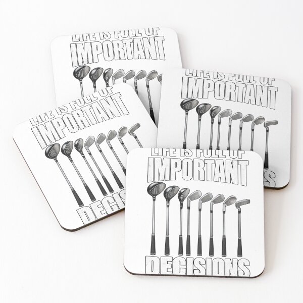 Item preview, Life Is Full Of Important Decisions Funny Golf Club Golfer Humor Graphic designed and sold by PixelForge Studio2.