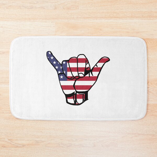 Item preview, Bruh Shaka Hand Good Vibes - American Flag designed and sold by shopbatknitcra.