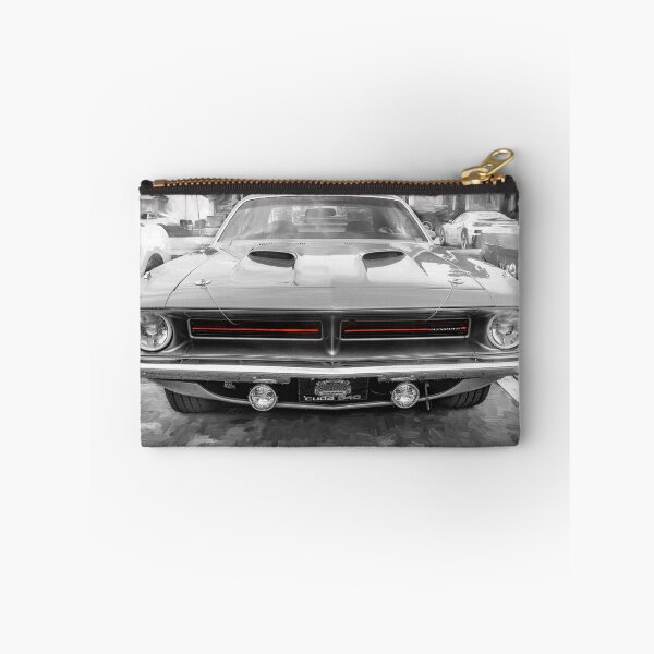 Item preview, 1970 Vitamin C Orange Plymouth Hemi Cuda Classic Mopar Muscle Car Art designed and sold by RichFrancoCars.