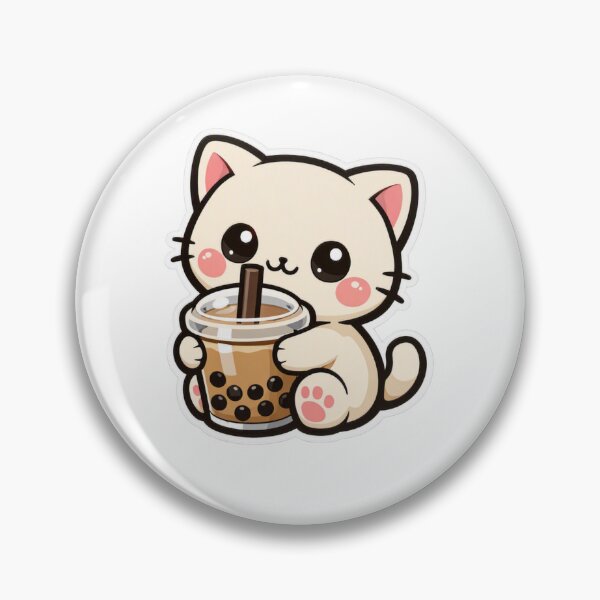 Item preview, Gatito Bubble Tea Kawaii – Diseño adorable minimalista designed and sold by Ars Viva.