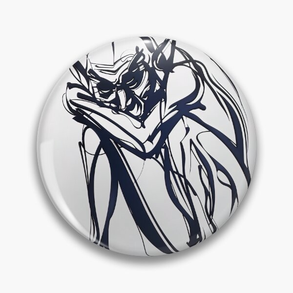 Item preview, Demon - Blue Abstract Art T-Shirt designed and sold by shadow-bloom.