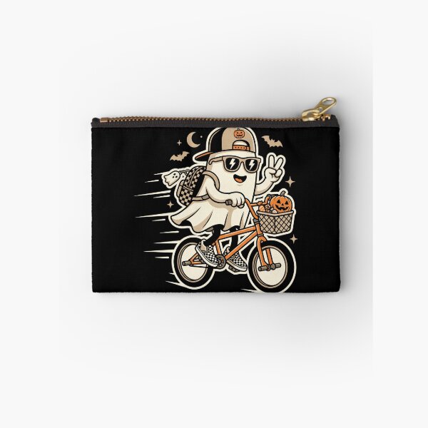 Item preview, Cool Retro Ghost Riding Bike Halloween designed and sold by MizoX7.