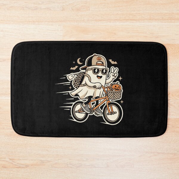 Item preview, Cool Retro Ghost Riding Bike Halloween designed and sold by MizoX7.