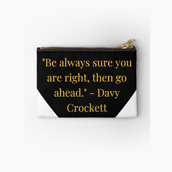 Item preview, Davy Crockett Quote – Gold Text Black Heart designed and sold by TheIconSmith.