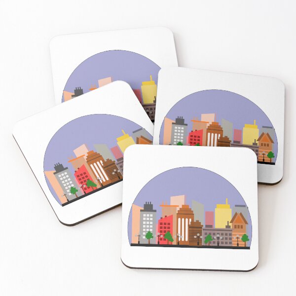 Item preview, Colorful City Skyline Urban Design designed and sold by STOXT.