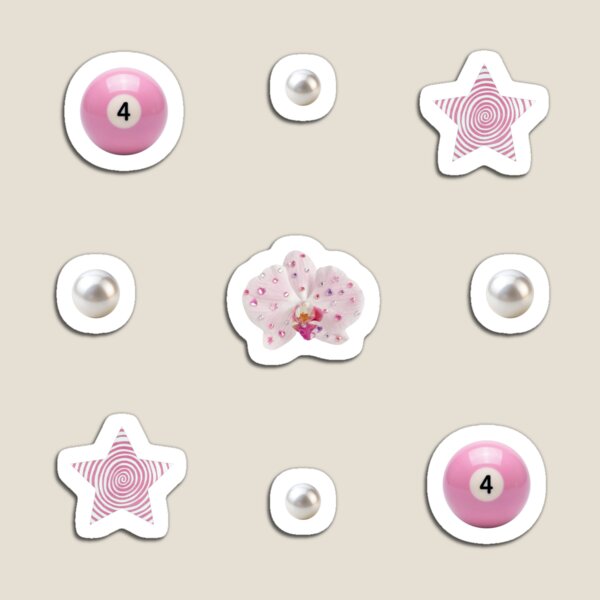 Item preview, Light Pink Glitter Orchid Star and Pearl Pack designed and sold by pots-shop.
