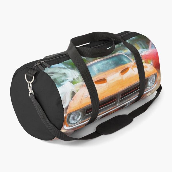 Item preview, 1970 Vitamin C Orange Plymouth Hemi Cuda Classic Mopar Muscle Car Art designed and sold by RichFrancoCars.