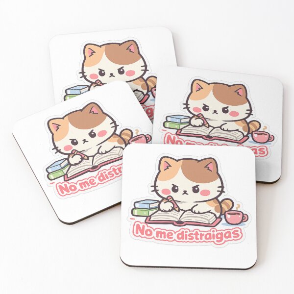 Item preview, Adorable study design – kitten with book – Don't distract me – students and exams designed and sold by Ars Viva.