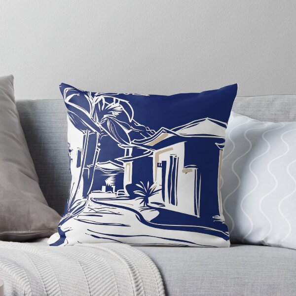 Item preview, Denpasar, city - Blue Abstract Art designed and sold by shadow-bloom.