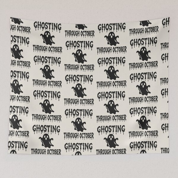 Item preview, Ghosting Through October Spooky Season Ghost designed and sold by MavtM.