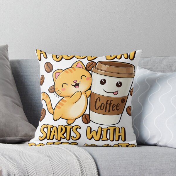 Item preview, A Good Day Starts With Coffee And Cats designed and sold by DiasCreature.