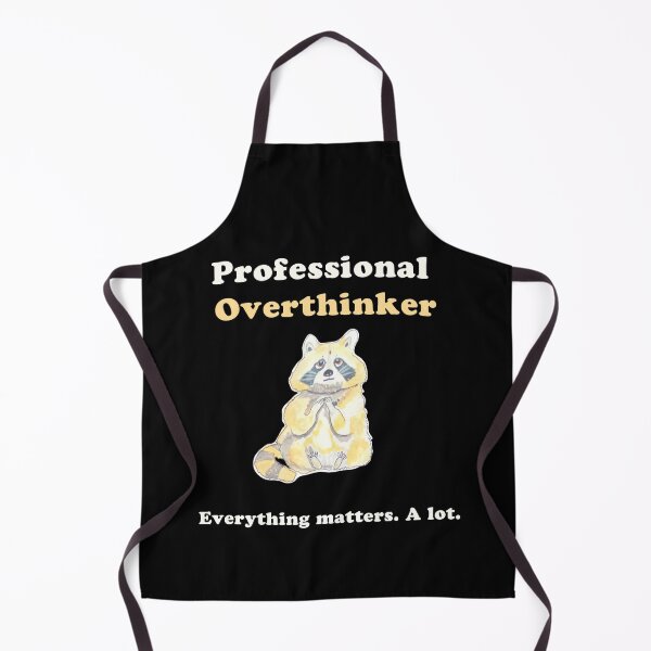 Item preview, Cute Raccoon Illustration Professional Overthinker designed and sold by ElizabethCoelho.