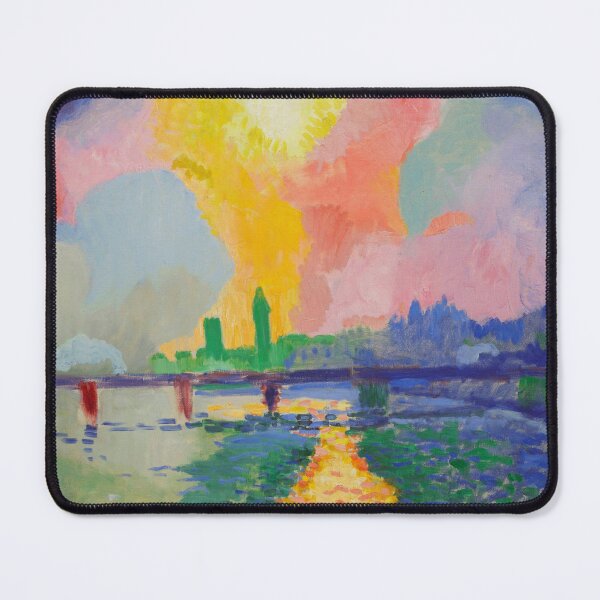 Item preview, Charing cross, Thames River London skyline after the storm landscape painting print by Andre Derain designed and sold by Jéanpaul  Ferro.