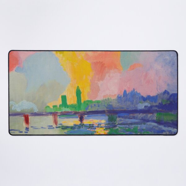 Item preview, Charing cross, Thames River London skyline after the storm landscape painting print by Andre Derain designed and sold by Jéanpaul Ferro.