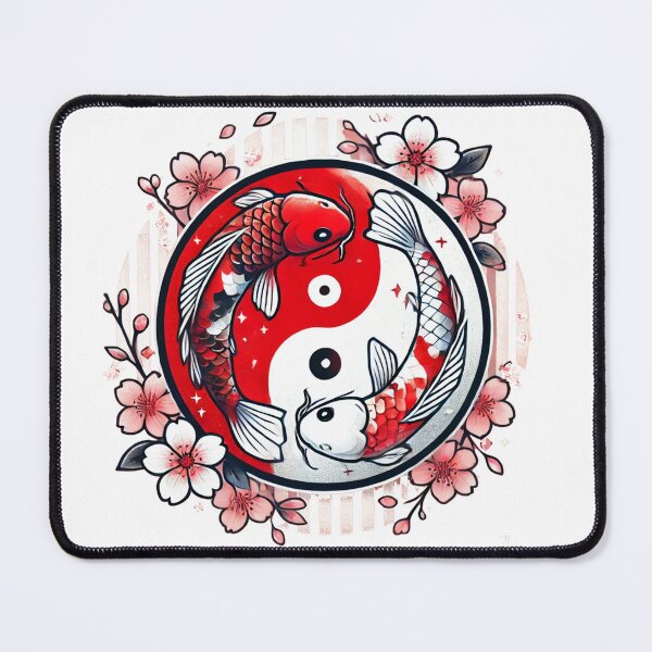 Item preview, Japanese Yin Yang Koi Fish Art designed and sold by UnofficiallyDropped.