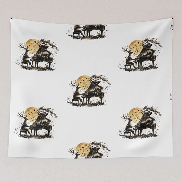 Item preview, Deer Piano Melody designed and sold by TATOXIDE.