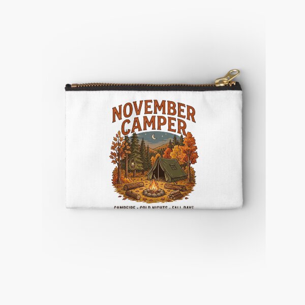 Item preview, November Camper Campfire Cold Nights Fall Days Camping Tent Autumn Outdoor Design designed and sold by 519xdesign.